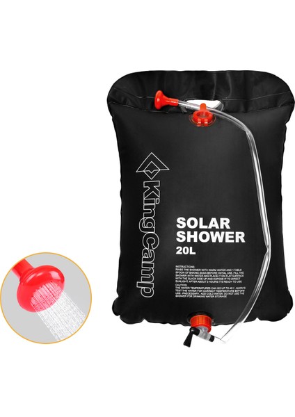 Kingcamp Solar Shower 20 L Kamp Duşu
