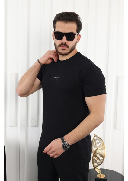 Kendinden Desenli Baskılı T-Shirt modelleri