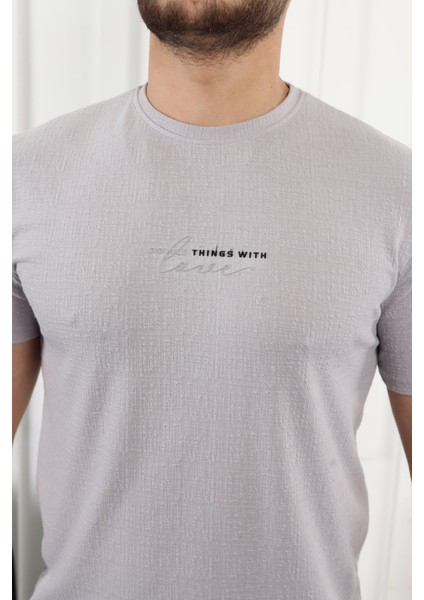 Kendinden Desenli Baskılı T-Shirt fiyatları