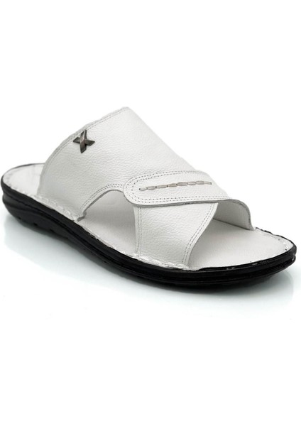 Gerçek Deri Erkek Terlik Hafif Terlik Deri Şırıngıl Beyaz fiyatları