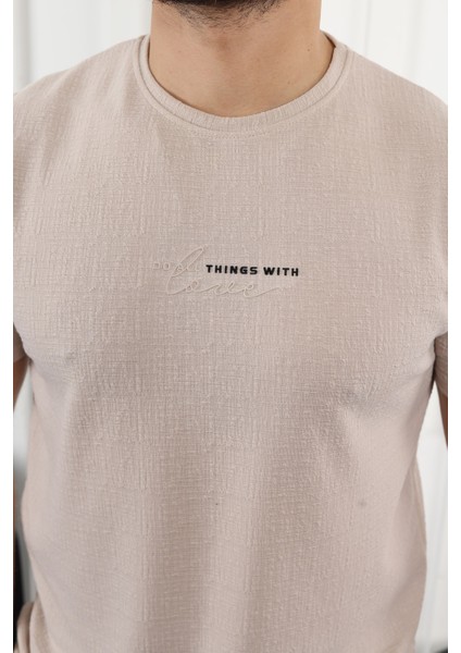 Kendinden Desenli Baskılı T-Shirt fiyatları