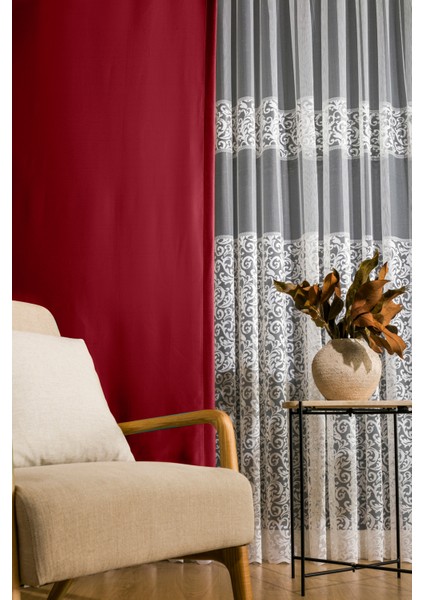 Sık Pileli Mint Blackout Karartma Kumaştan Fon Perde 1 x 3 V09 Tek Kanat indirimleri