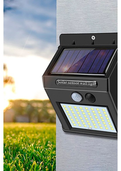 48 Ledli Güneş Enerjili Bahçe Lambası Solar Hareket Sensörlü