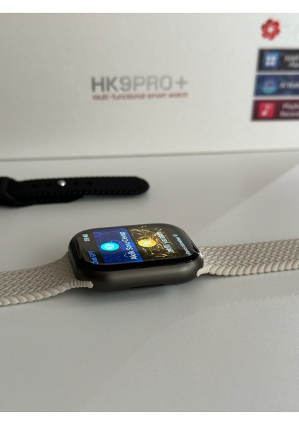Hk9 Pro Plus Amoled Ekran 2inç Yapay Zeka Galeri Ses Kaydı Kulaklık Bağlama Akıllı Saat