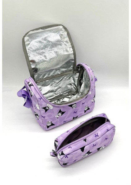 Kız Çoçuğu Ilkokul Çantası Karakter Desenli Lila 3'li Takım Ilk Okul Sırt Çantası indirimleri