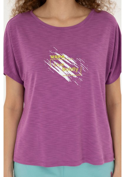 Kadın Mor Tişört 50284355-VR038