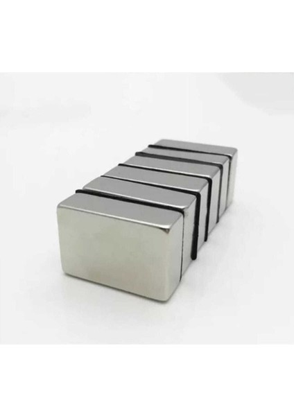 Mıknatıs, 40MM x 25MM x 10MM Köşeli Süper Güçlü Neodyum Mıknatıs