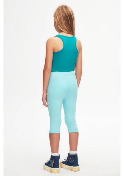 Cam Göbeği Basic Kız Çocuk Diz Altı Tayt Kapri fırsatları