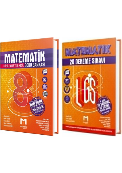 Yayınları 8. Sınıf Matematik Soru Bankası ve Deneme Seti 2 Kitap