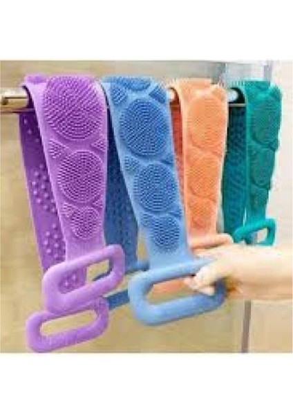 Banyo Sırt Kesesi Çift Taraflı Silikon Duş Lifi Fırçası
