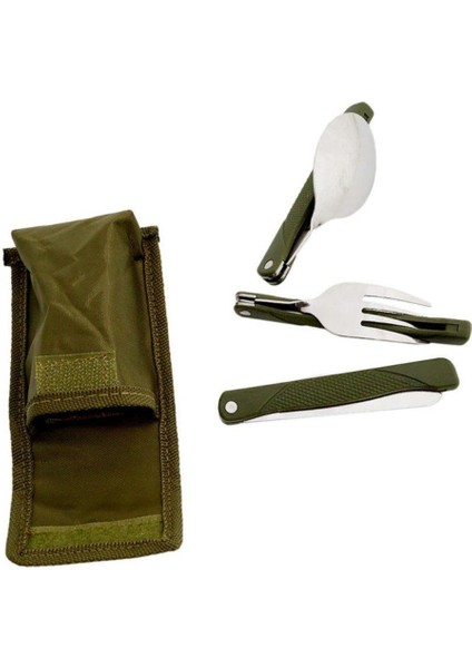 Katlanır Paslanmaz Çelik Kamp Piknik Çatal Bıçak Çatal Kaşık Seti fiyatları