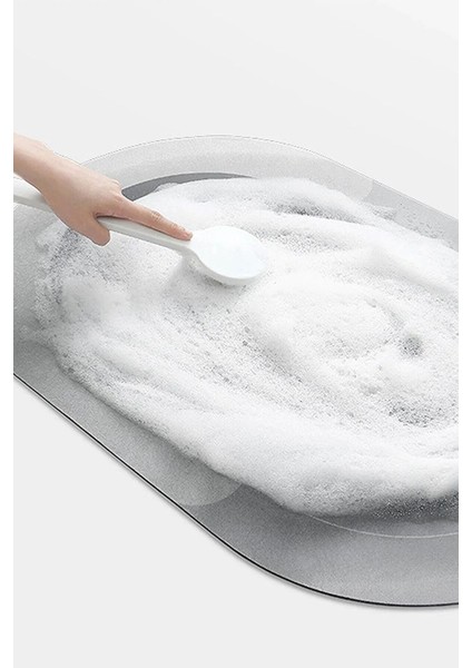 Sihirli Su Emici Banyo Paspası Kaymaz Tabanlı Abdest Paspası 3,5 mm 57 x 38 modelleri
