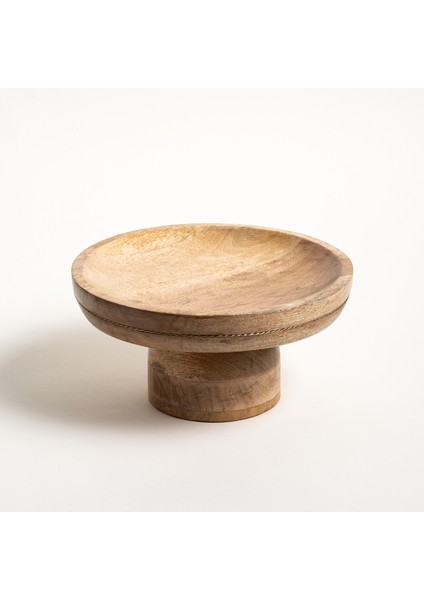 Rampur Mango Ağacı Servis Tabağı 24X22X10 cm Natural