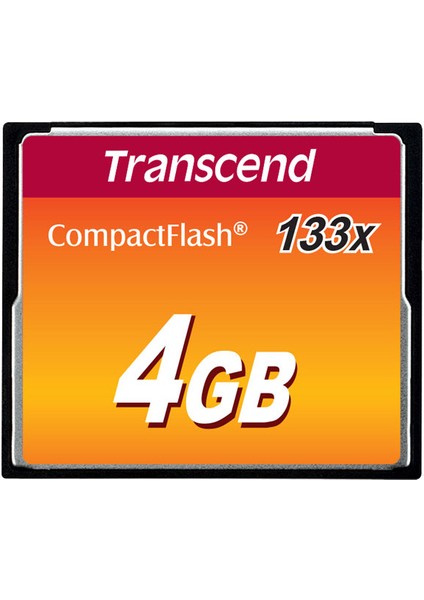 TS4GCF133 4 GB CF133 133X 50/20MB/S Compactflash Compactflash Hafıza Kartı