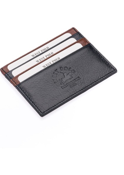 West Polo Deri Bol Kartlıklı Unisex Kartlık WPT041