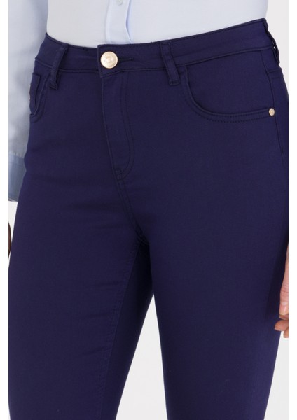 Kadın Lacivert Pantolon (Kanvas-Chino) 50266061-VR033