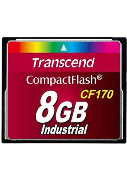 TS8GCF170 8 GB CF170 300X Industrıal 90/60MB/S Compactflash Hafıza Kartı