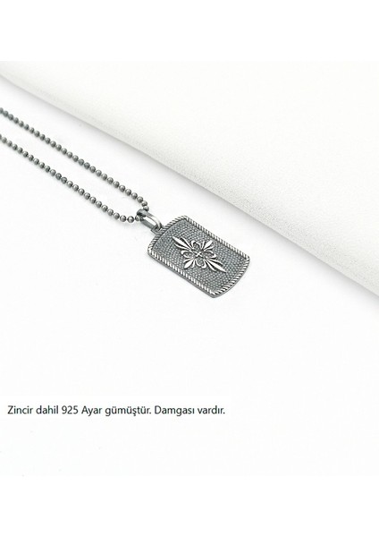 Floral Arması Şövalye Erkek Gümüş Kolye fiyatları