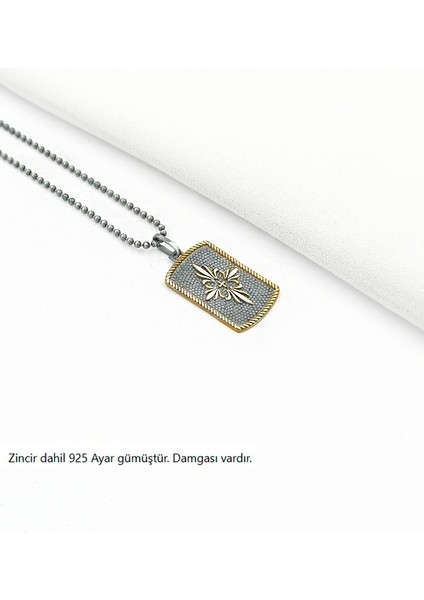 Floral Arması Şövalye Erkek Gümüş Kolye indirimleri