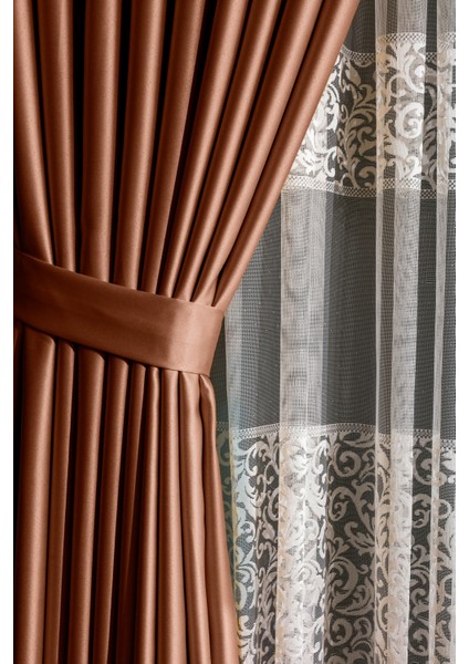 Sık Pileli Mint Blackout Karartma Kumaştan Fon Perde 1 x 3 V09 Tek Kanat fiyatları