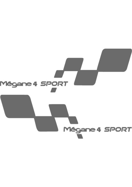 Megane 4 Sport Sticker - Megane Sticker - Renault Sticker - Kapı Altı Sticker - Oto Sticker - Araba Sticker