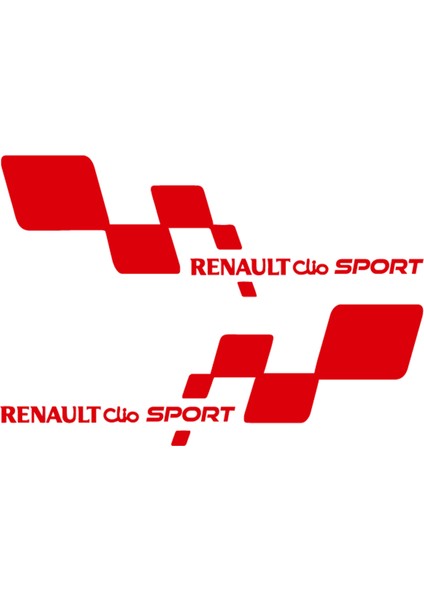 Renault Clio Sport Sticker - Clio Sticker - Renault Sticker - Kapı Altı Sticker - Oto Sticker - Araba Sticker