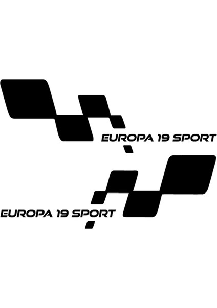 Europa 19 Sport Sticker - Europa Sticker - Renault Sticker - Kapı Altı Sticker - Oto Sticker - Araba Sticker
