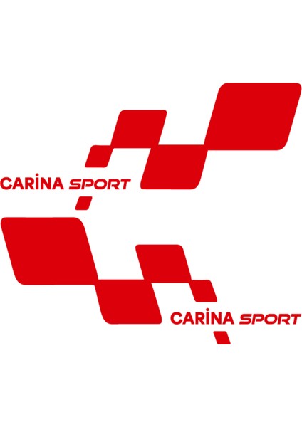 Carina Sport Sticker - Carina Sticker - Toyota Sticker - Kapı Altı Sticker - Oto Sticker - Araba Sticker