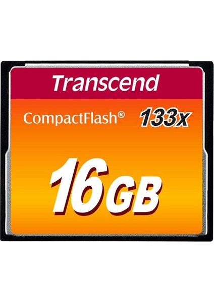 TS16GCF133 16 GB CF133 133X 90/60MB/S Compactflash Hafıza Kartı