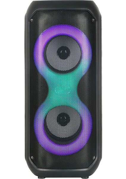 Zore GD-2413 Fm Radyolu Rgb Tws Çift 4 Inç Stereo Bass Kablosuz Hoparlör