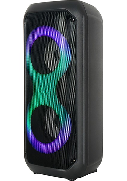 Zore GD-2413 Fm Radyolu Rgb Tws Çift 4 Inç Stereo Bass Kablosuz Hoparlör