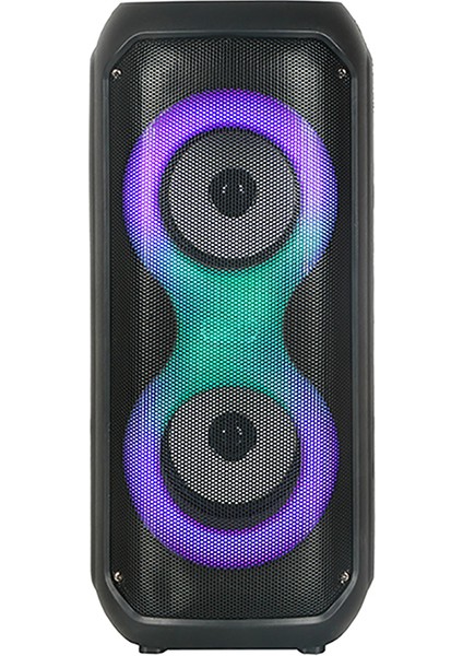 Zore GD-2413 Fm Radyolu Rgb Tws Çift 4 Inç Stereo Bass Kablosuz Hoparlör