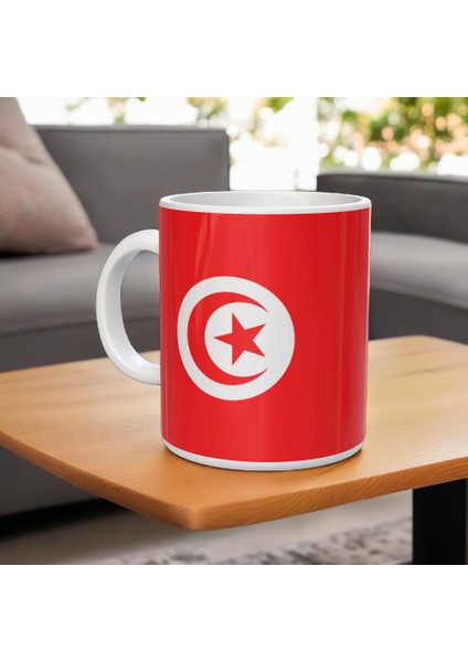 Cupcraft Tunus Bayrağı Baskılı Kupa Bardağı