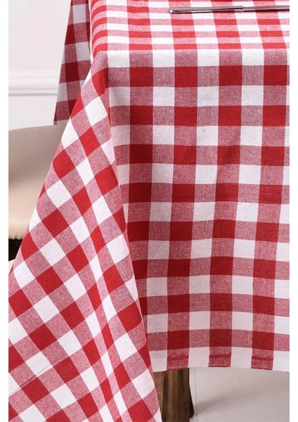 2'li Otantik Büyük Kare Desen Pötikareli Masa Örtüsü Sofra Bezi Piknik Örtüsü Büyük Boy 140X140