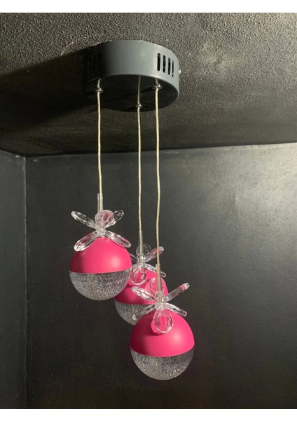 3lü Genç Kız Odası LED Avize