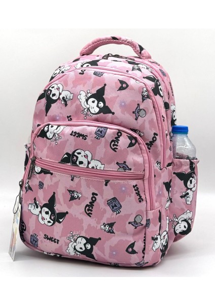 Karakter Desenli Kız Ilk Okul Çantası Kız Ilkokul Çantası Pudra modelleri