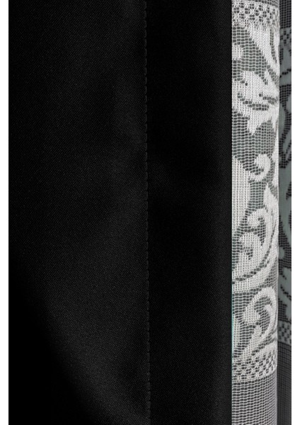 Sık Pileli Mint Blackout Karartma Kumaştan Fon Perde 1 x 3 V09 Tek Kanat indirimleri