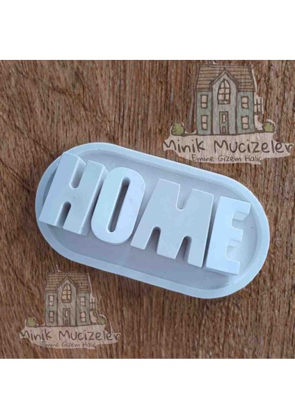 Home Harf Biblolar Alt Taban ve Home Yazısı Dekoratif Eşya