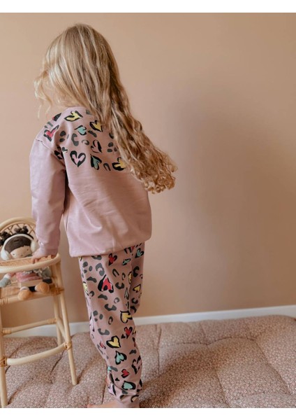 Yigit Butik Kalp Baskılı Kız Çocuk Alt Üst Takım fiyatları