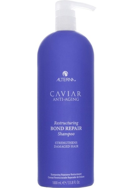 Caviar Anti Aging Bağ Yapılandıran Onarım Havyar Özlü Yıpranmış Saçlar Için Şampuan 1000 ml