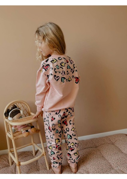 Yigit Butik Kalp Baskılı Kız Çocuk Alt Üst Takım fiyatları