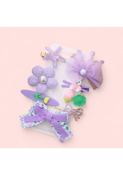 Sanrio Hello Kitty Cinnamoroll My Melody Barbie Kawai Kız Çocuk Bebek Kadın Saç Toka Set Doğum Günü Hediye