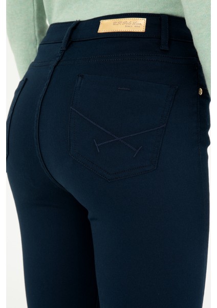 Kadın Lacivert Pantolon (Kanvas-Chino) 50290854-VR033