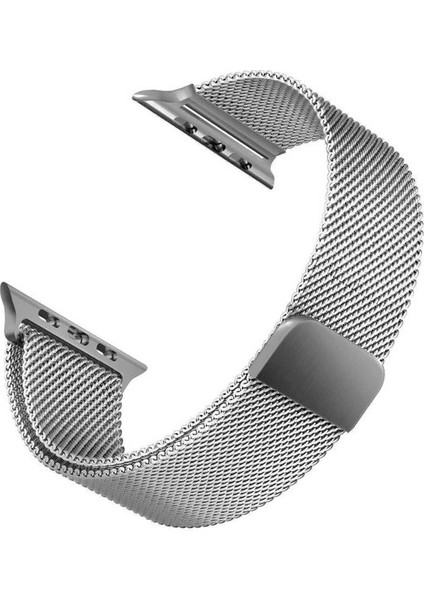 Apple Watch Ultra 2 (2024) Uyumlu 49MM Paslanmaz Hasır Milano Metal Kordon