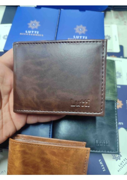 Crazy Deri Tipi Yatay Küçük Model Patsız Cüzdan
