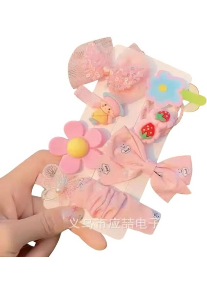 Sanrio Hello Kitty Cinnamoroll My Melody Barbie Kawai Kız Çocuk Bebek Kadın Saç Toka Set Doğum Günü Hediye