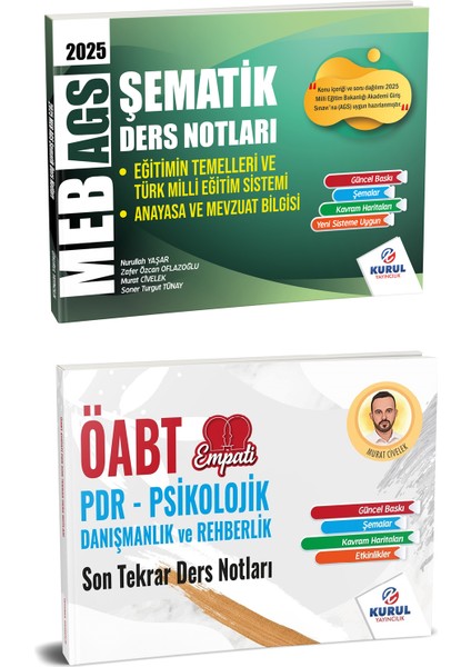 2025 Öabt Empati Rehberlik Son Tekrar Ders Notları ve Meb - Ags Şematik Ders Notları Murat Civelek