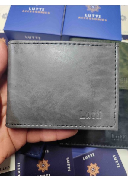 Crazy Deri Tipi Yatay Küçük Model Patsız Cüzdan