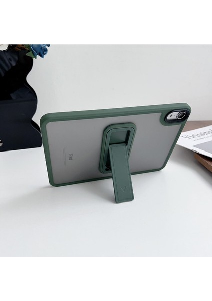 Apple Ipad Air 4th 5th 6th 2024 M2 Çipli Uyumlu Fonksiyonlu Stadlı Yarı Saydam Pc+Tpu Kılıfı