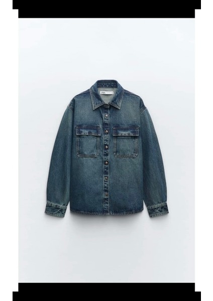 Allbucks Zara, Kalın Denim Gömlek Ceket ABZRA0154